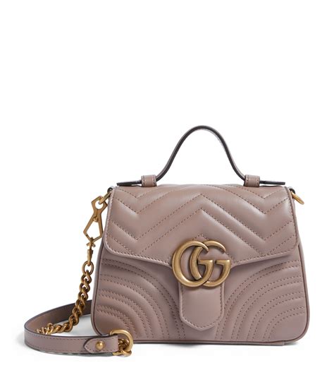 gucci marmont leather top handle bag|gucci marmont mini street style.